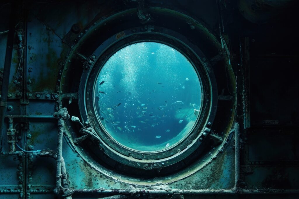 submarine porthole view
